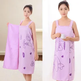 1453A Soft Cotton Bathrobe for Girls & Women || Bath Robe Towel for Women ||Quick Dry Dress Towel for Ladies.