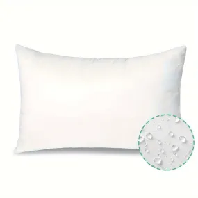 1pc Luxurious White Waist Pillow Insert - Waterproof, Oil-Proof, Comfortable, and Supportive for Indoor and Outdoor Home Living Room, Bedroom, Courtyard Use - 12x20inches