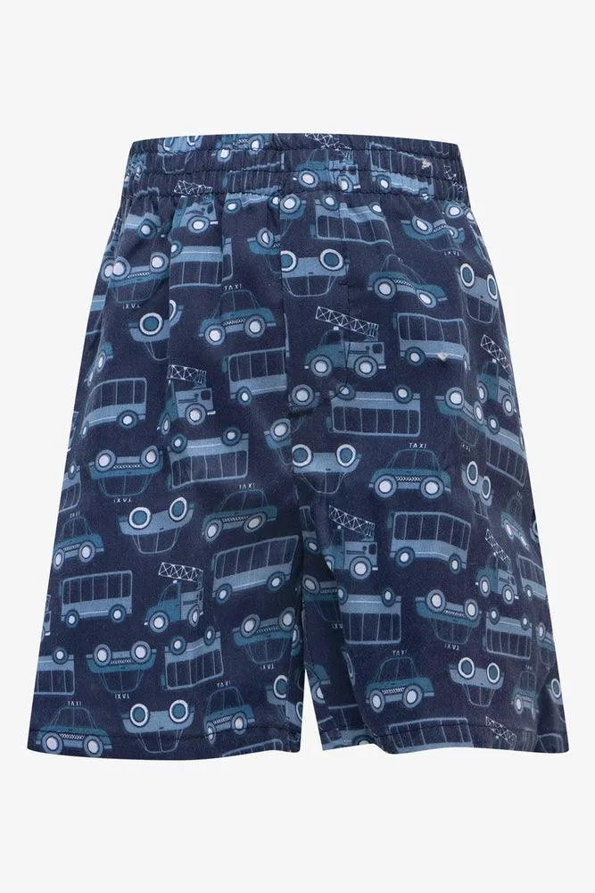 3 Pack Car Boxers Blue