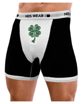 3D Style Celtic Knot 4 Leaf Clover Mens Boxer Brief Underwear