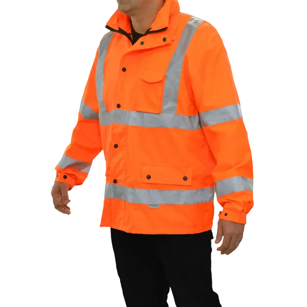 431STOR ANSI 3 300D Poly Oxford Waterproof & Breathable Parka Hi Vis Coat