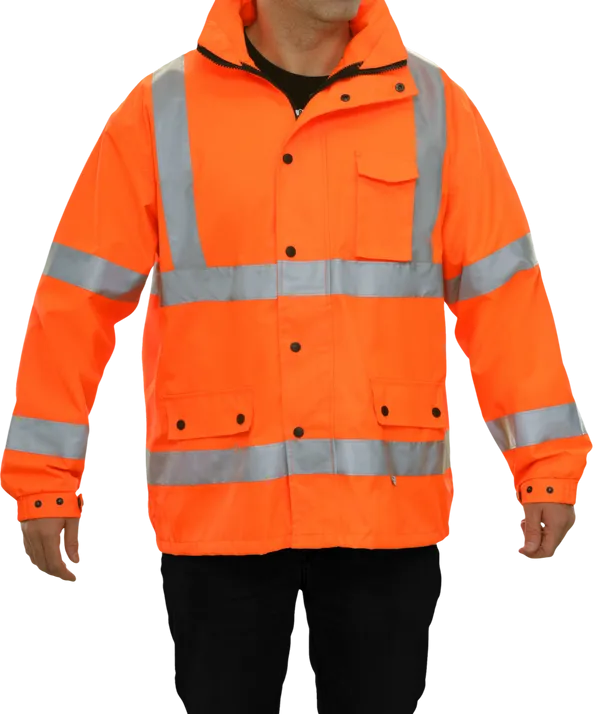 431STOR ANSI 3 300D Poly Oxford Waterproof & Breathable Parka Hi Vis Coat