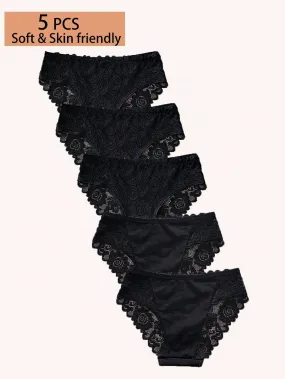 5-Pack Women Lace Underwear