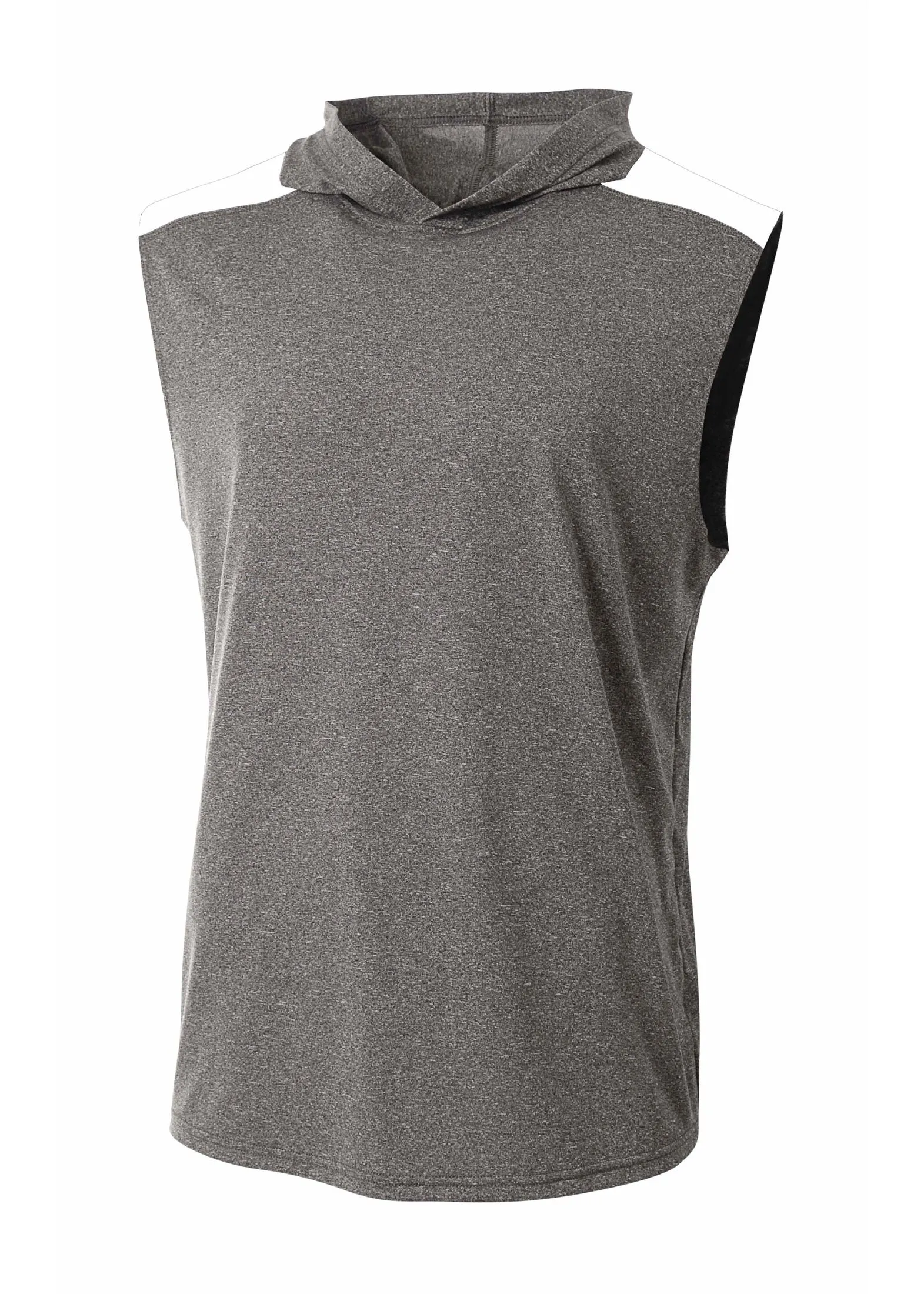 A4 Mens Tourney Sleeveless Hooded Tee