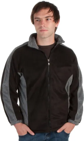 Adult Mens Two-Tone Anti-Pilling Performance Fleece Jacket - Various Color And Sizes