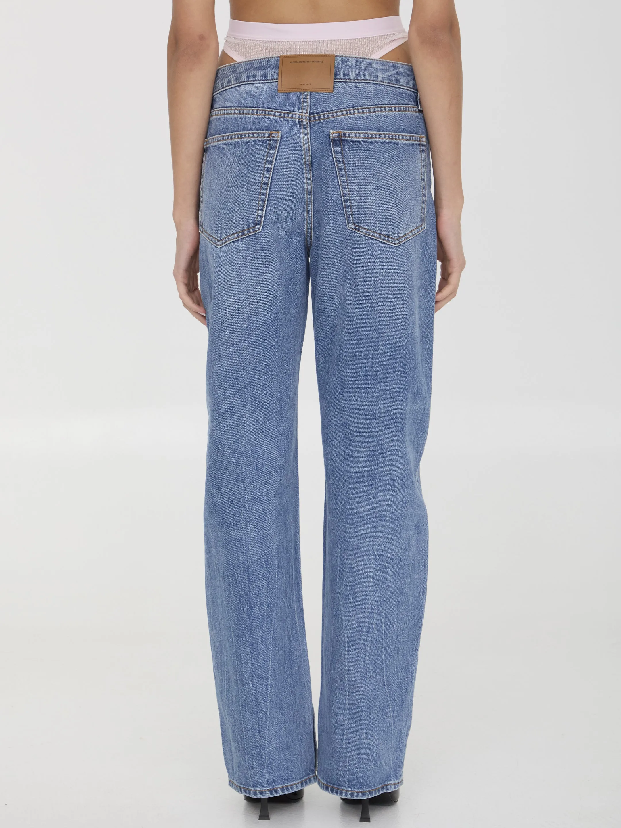 Alexander Wang Pre-styled Underwear Jeans