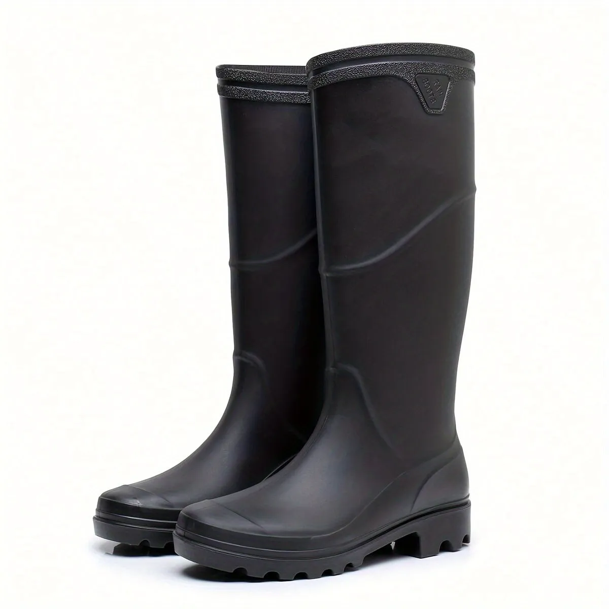 All-Season Waterproof Men's High Top Rain Boots: Non-Slip, Wear-Resistant for Outdoor Comfort and Safety