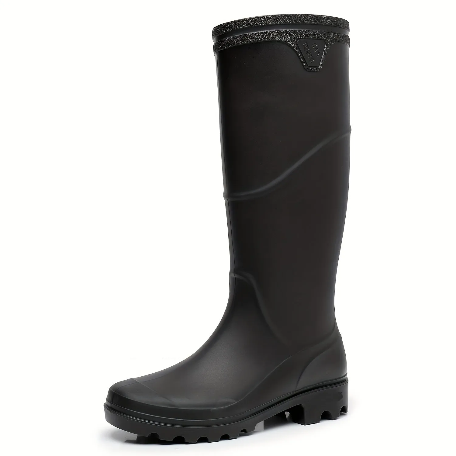 All-Season Waterproof Men's High Top Rain Boots: Non-Slip, Wear-Resistant for Outdoor Comfort and Safety