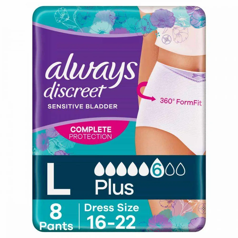 Always Discreet Pants Plus Large