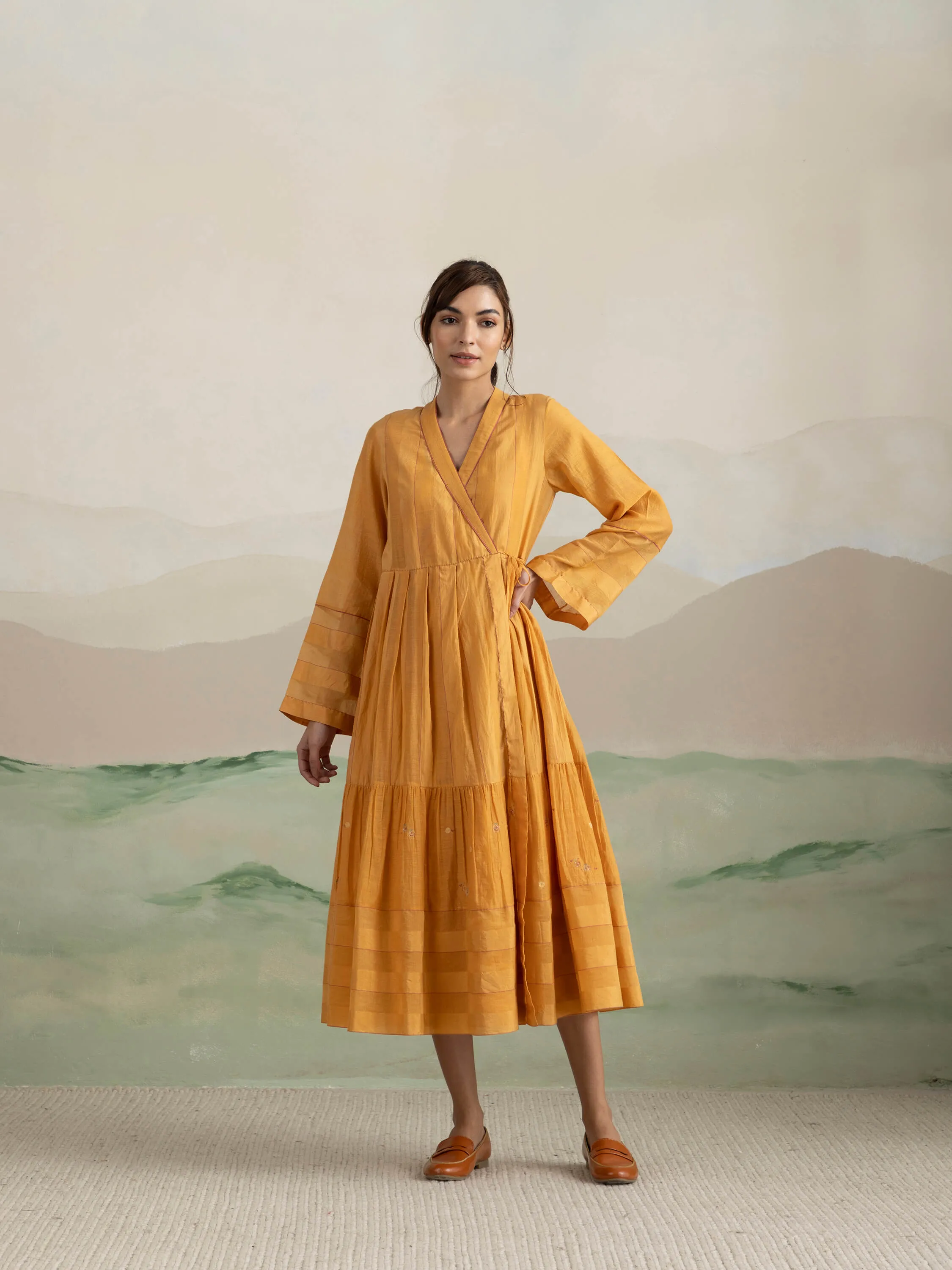 Amber Heirloom Wrap Dress