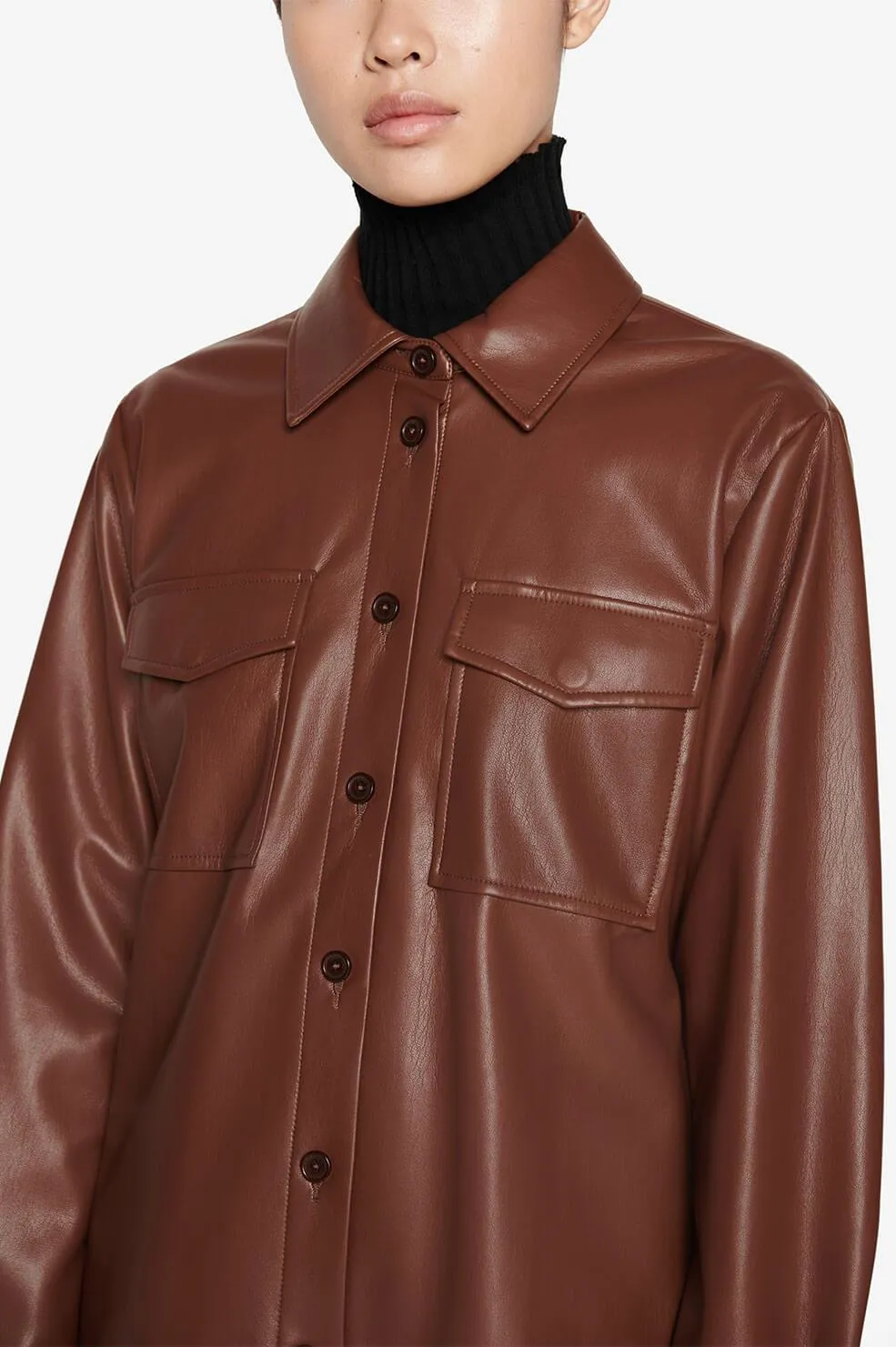 Anine Bing - Hutton Shirt in Brown