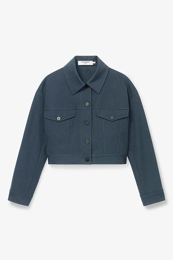 Anna Jacket - Eco Better Than Denim :: Dusty Indigo