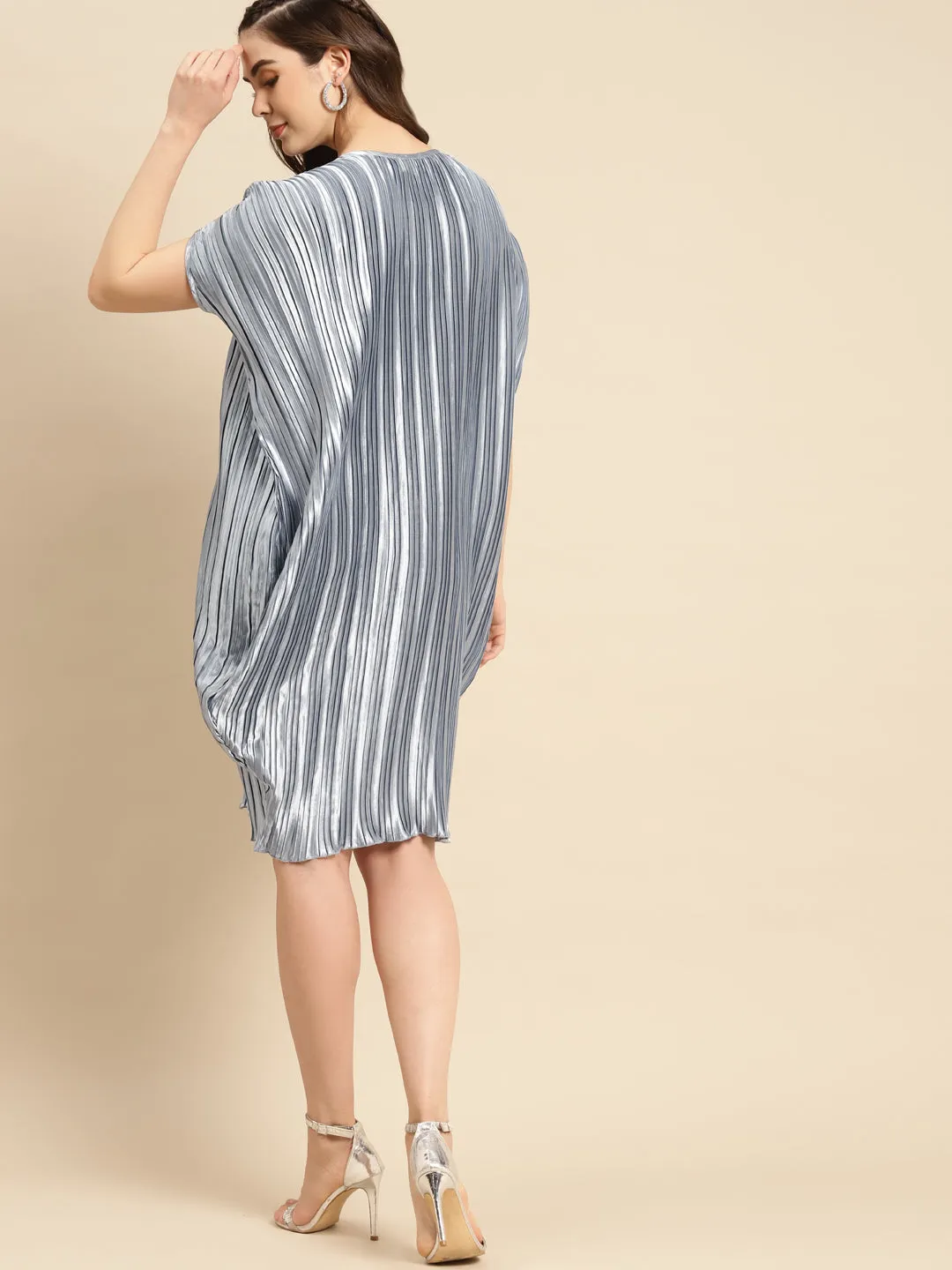 Anti fit Side Cowl Dress