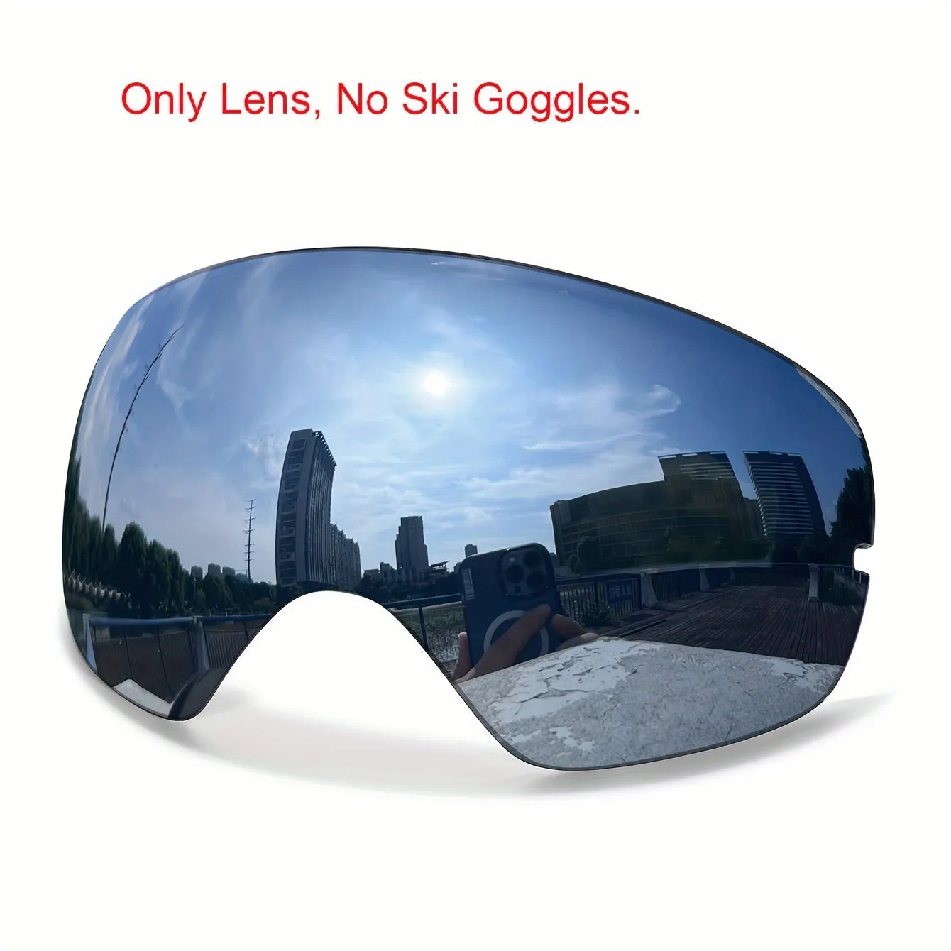 Anti-Fog Ski Goggles with Interchangeable Lens - TPU Frame, Includes Black Lens & Optical Frame & Carry Bag for Snowboarding, Skating, and Winter Sports, for Winter