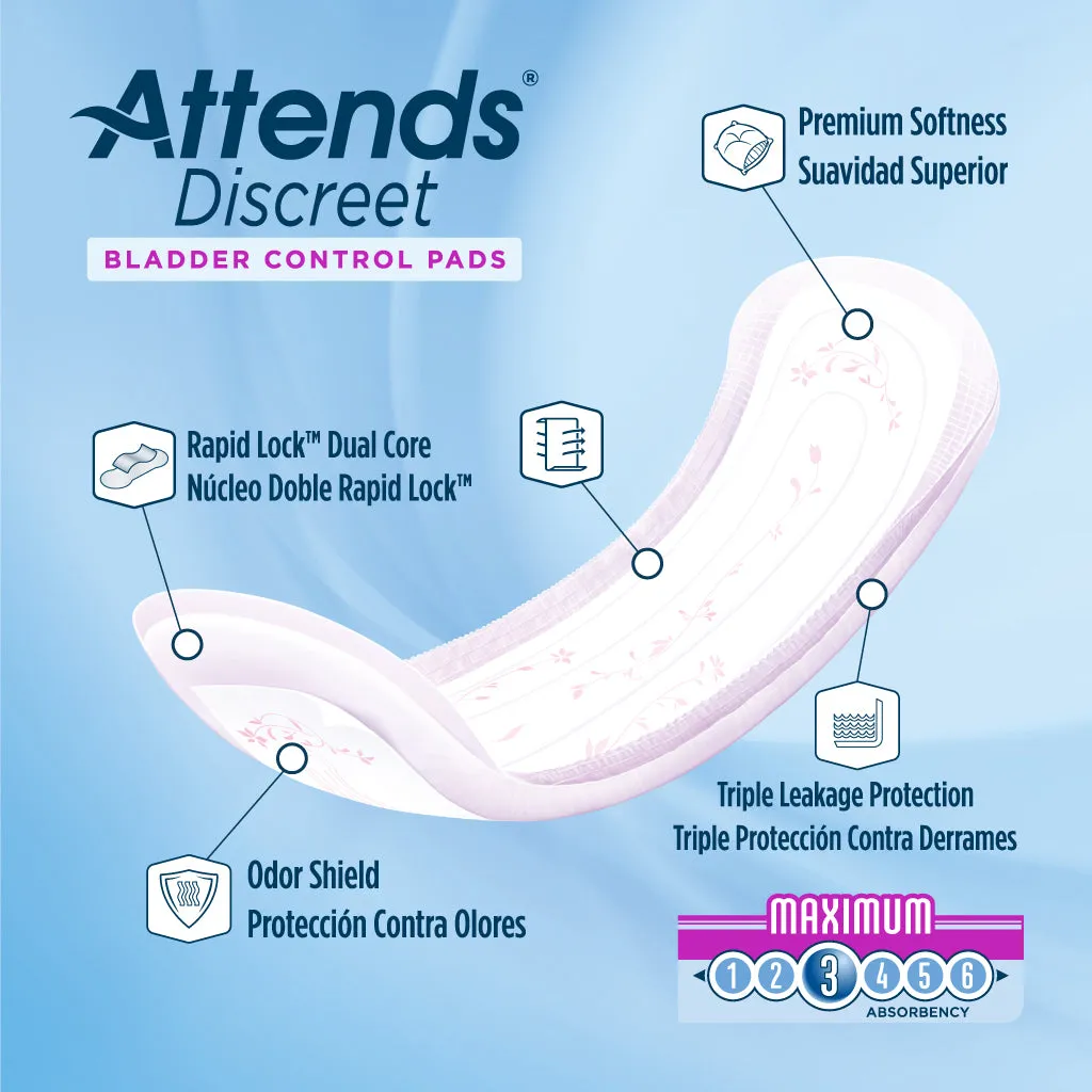 Attends Discreet Bladder Control Pads