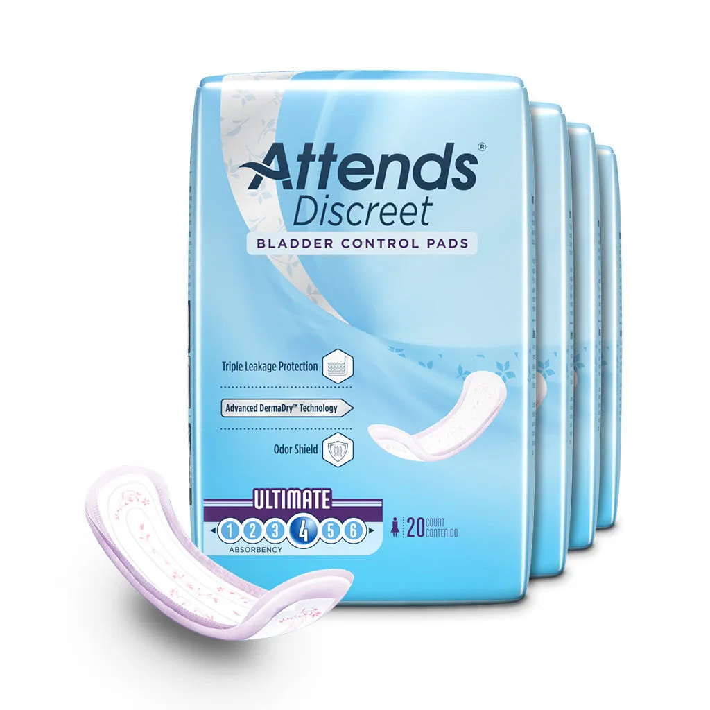 Attends Discreet Bladder Control Pads