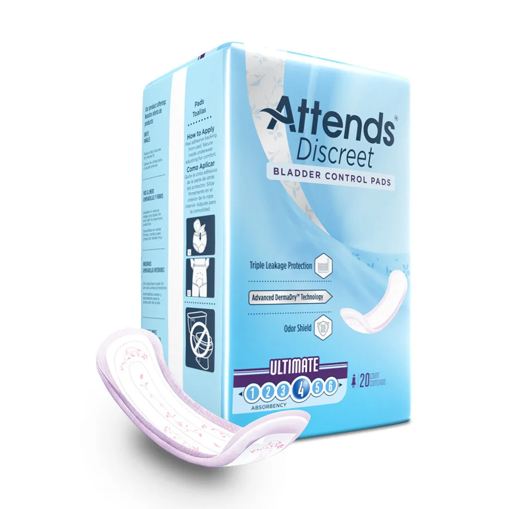 Attends Discreet Bladder Control Pads