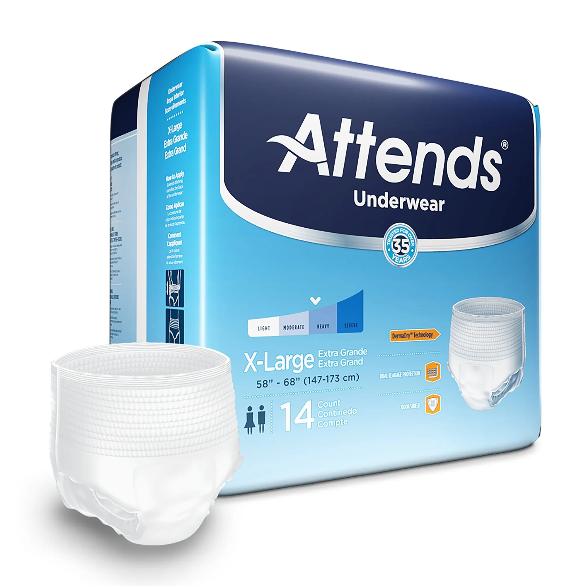 Attends® Extra Absorbency Underwear, X-Large