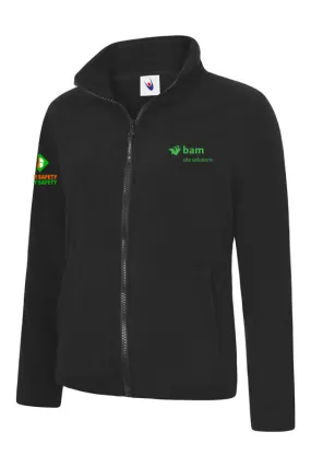 BAM Site Solutions Womens Classic Full Zip Fleece Jacket