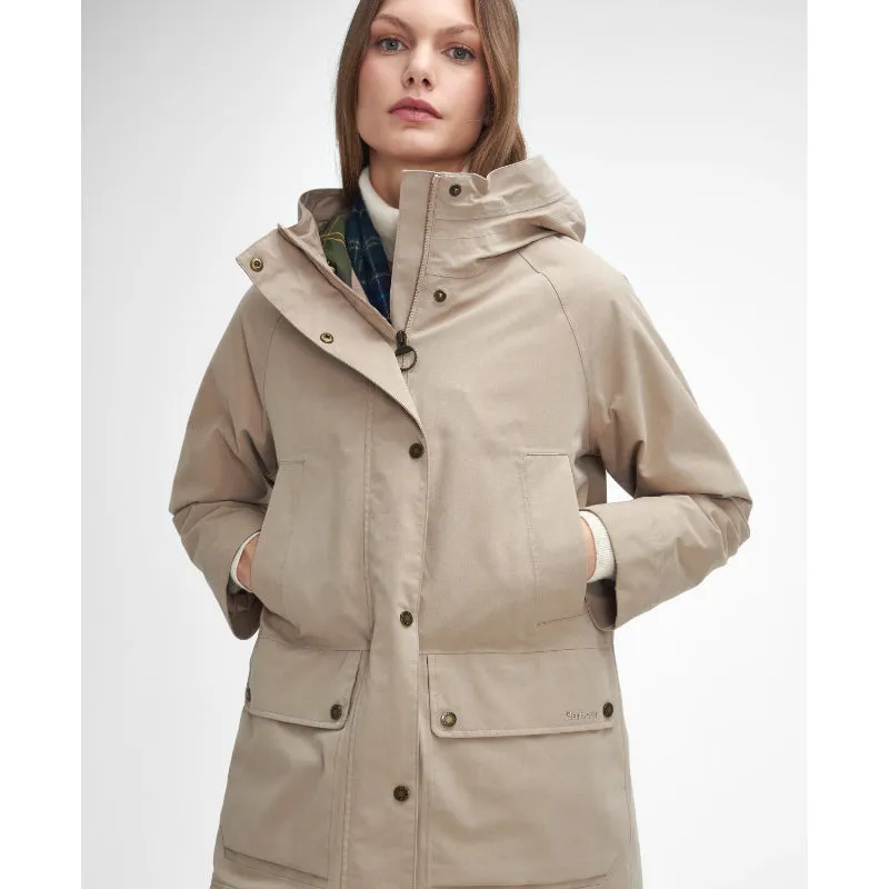 Barbour Winter Beadnell Waterproof Ladies Jacket - Sand Dune/Classic