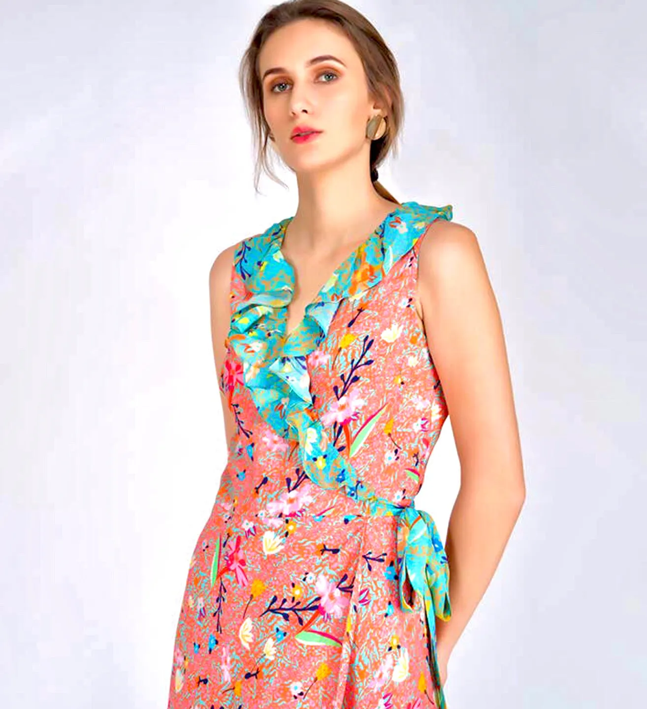 Benares Nicole Wrap Dress