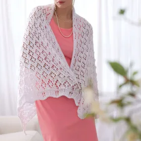 Bernat Knit Diamonds Sparkle Wrap