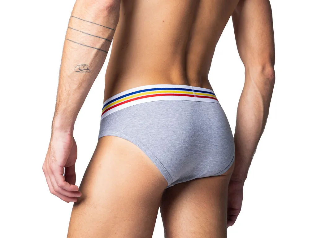 BIKE Stretch Cotton Brief Grey