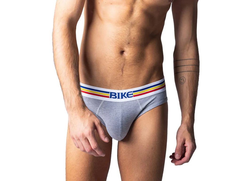 BIKE Stretch Cotton Brief Grey