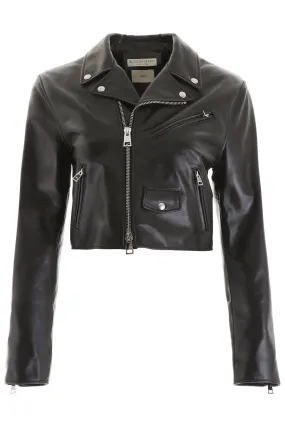 Bottega Veneta Cropped Biker Jacket