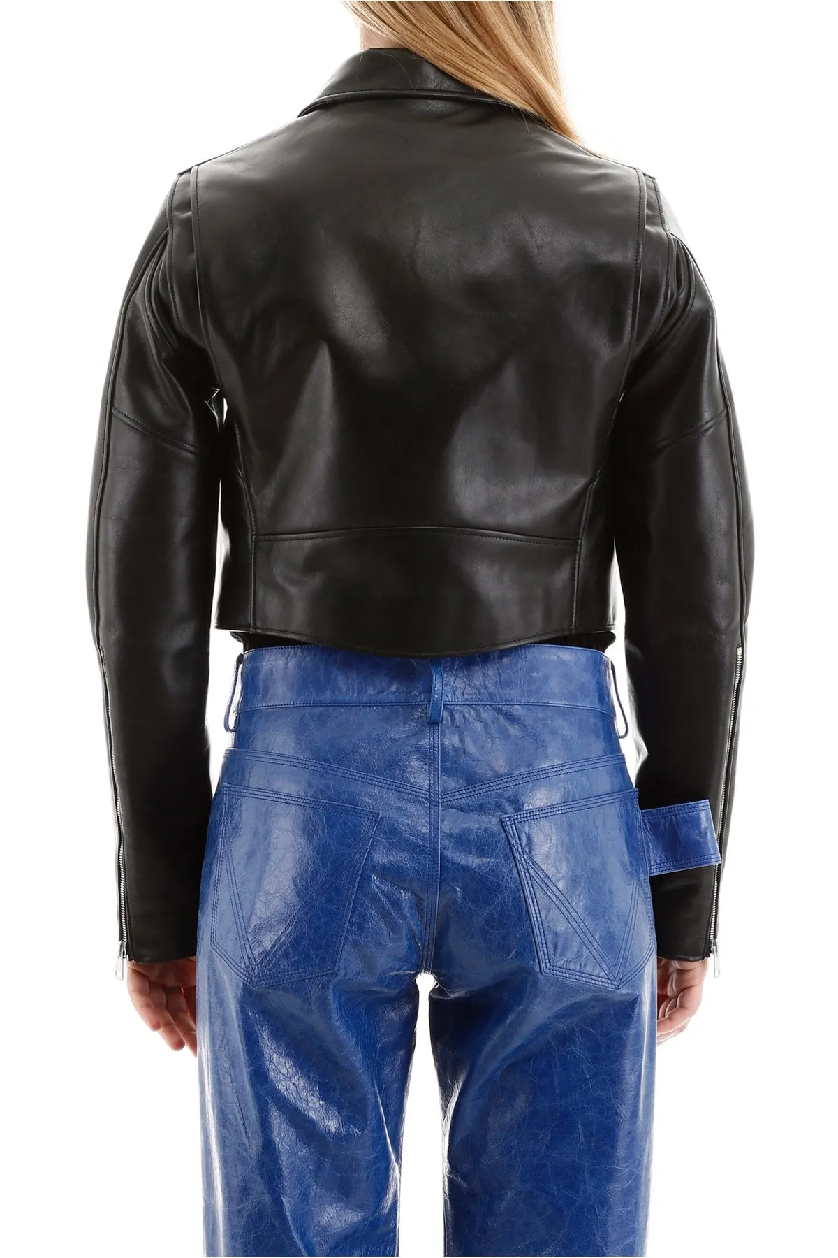 Bottega Veneta Cropped Biker Jacket