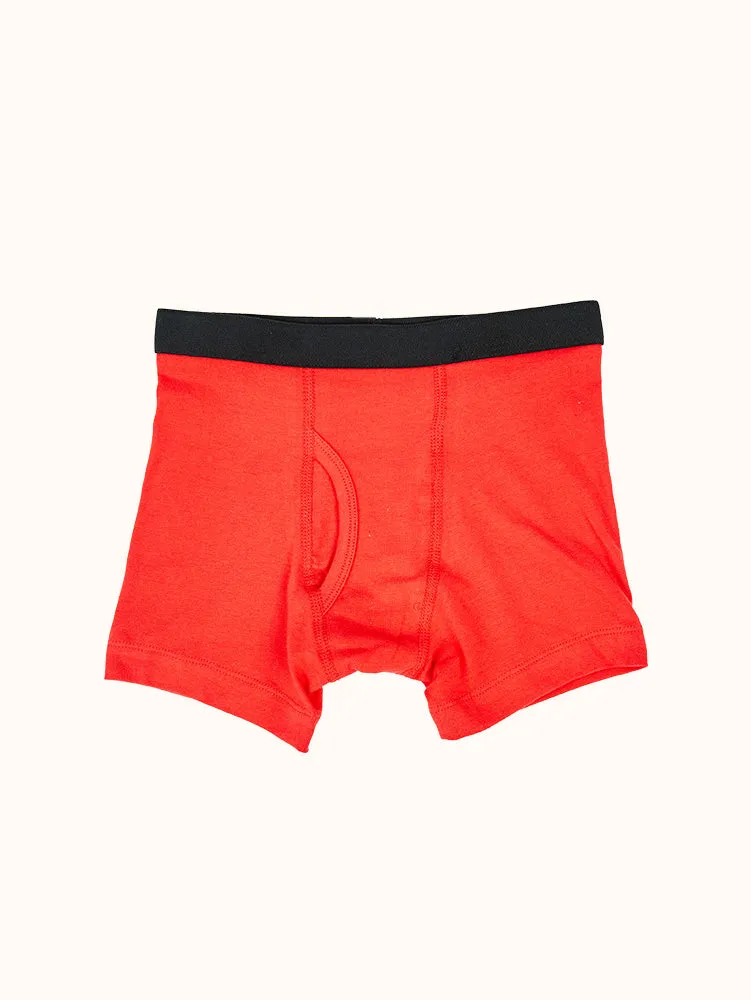 Boys' Basic Cotton Boxer Briefs (4 Pack)