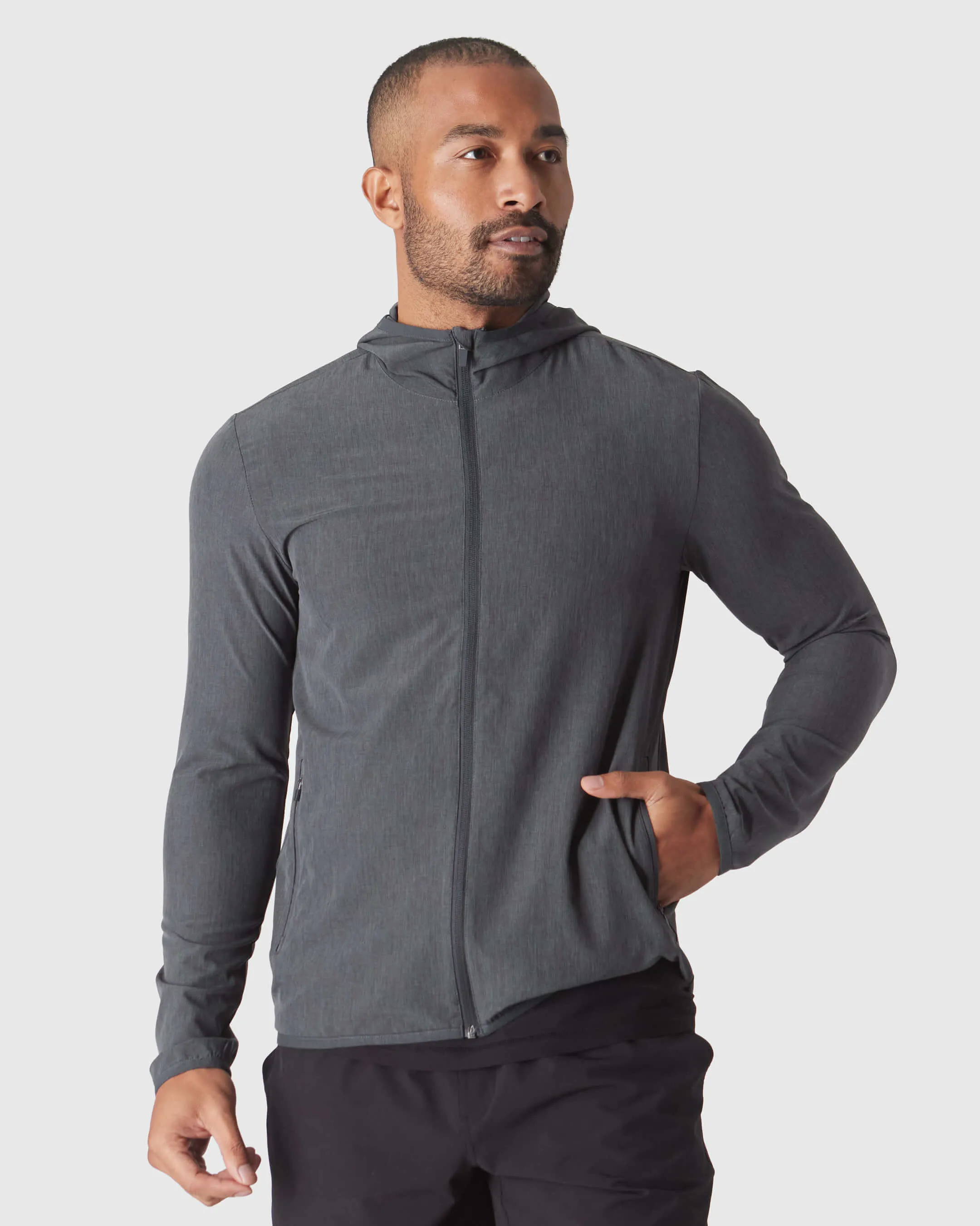 Charcoal Heather Gray Active Shell Jacket