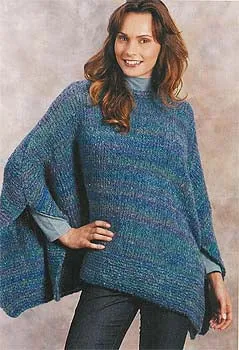 Colorwaves Poncho Pattern (Knit)