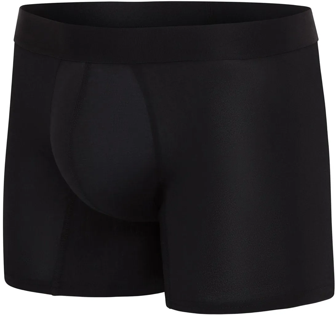 Comfyballs Black No Show Cotton Long