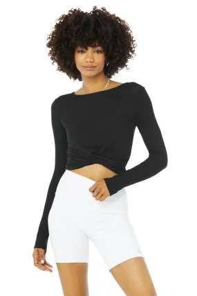 Cover Long Sleeve Top - Black