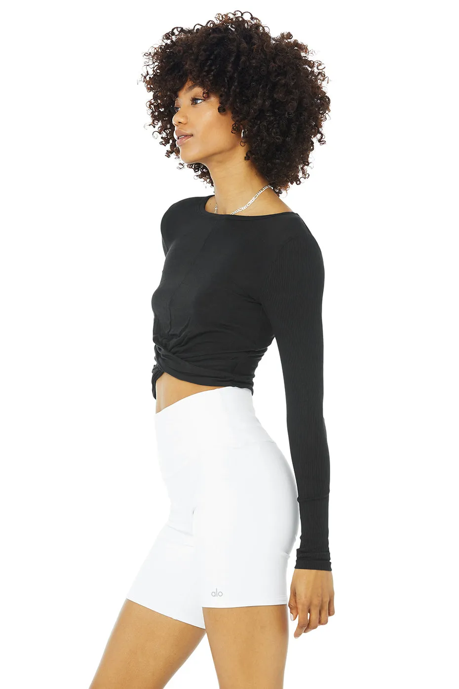 Cover Long Sleeve Top - Black