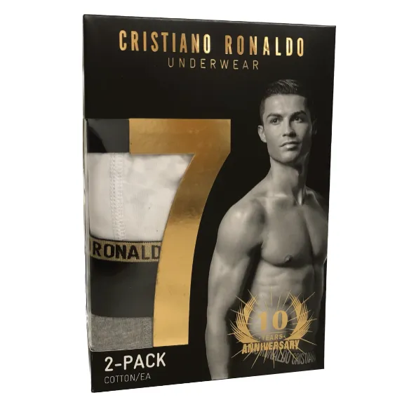 CR7 Men's 2-Pack Cotton Blend Trunks