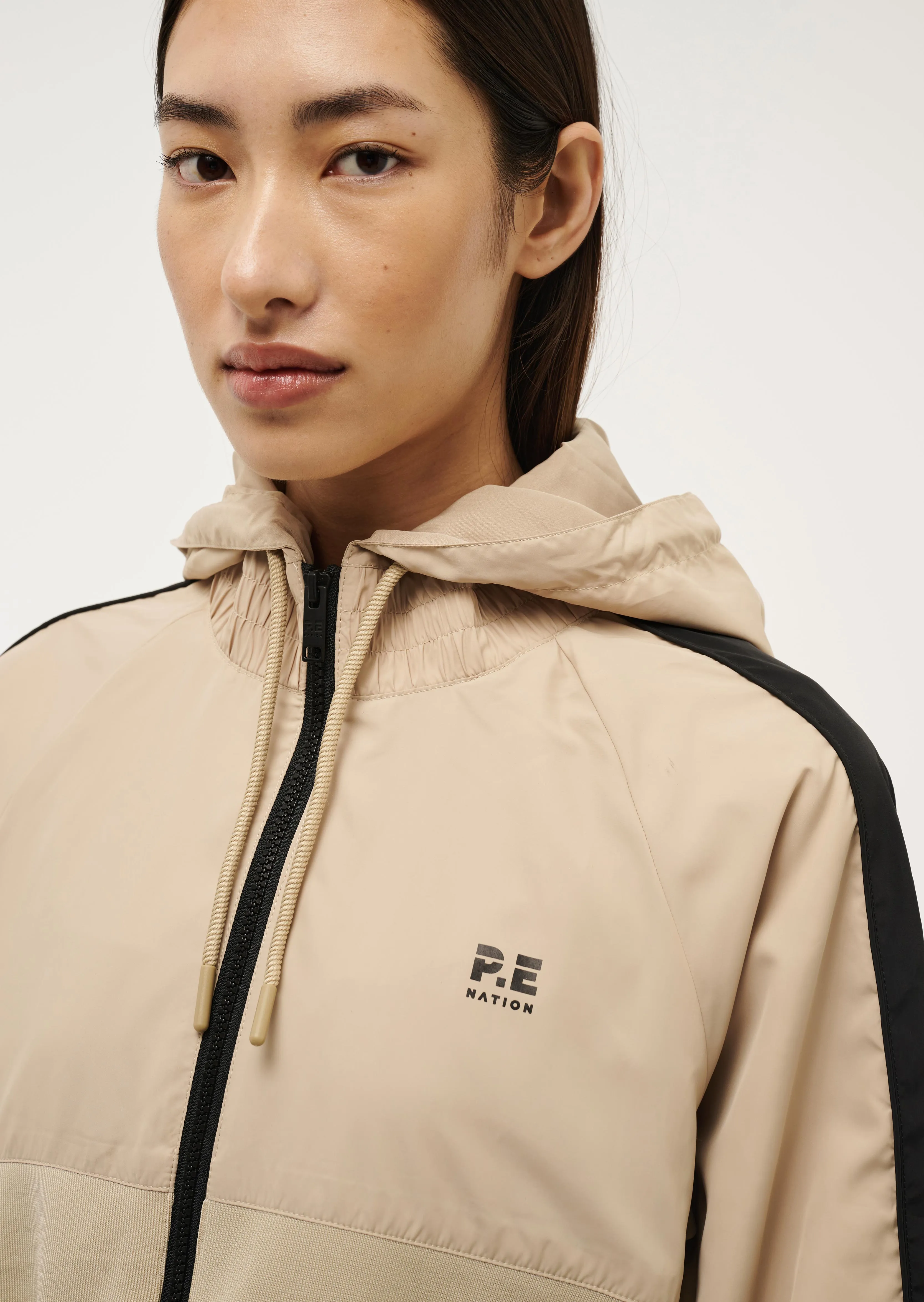 CROPPED MAN DOWN JACKET IN SESAME