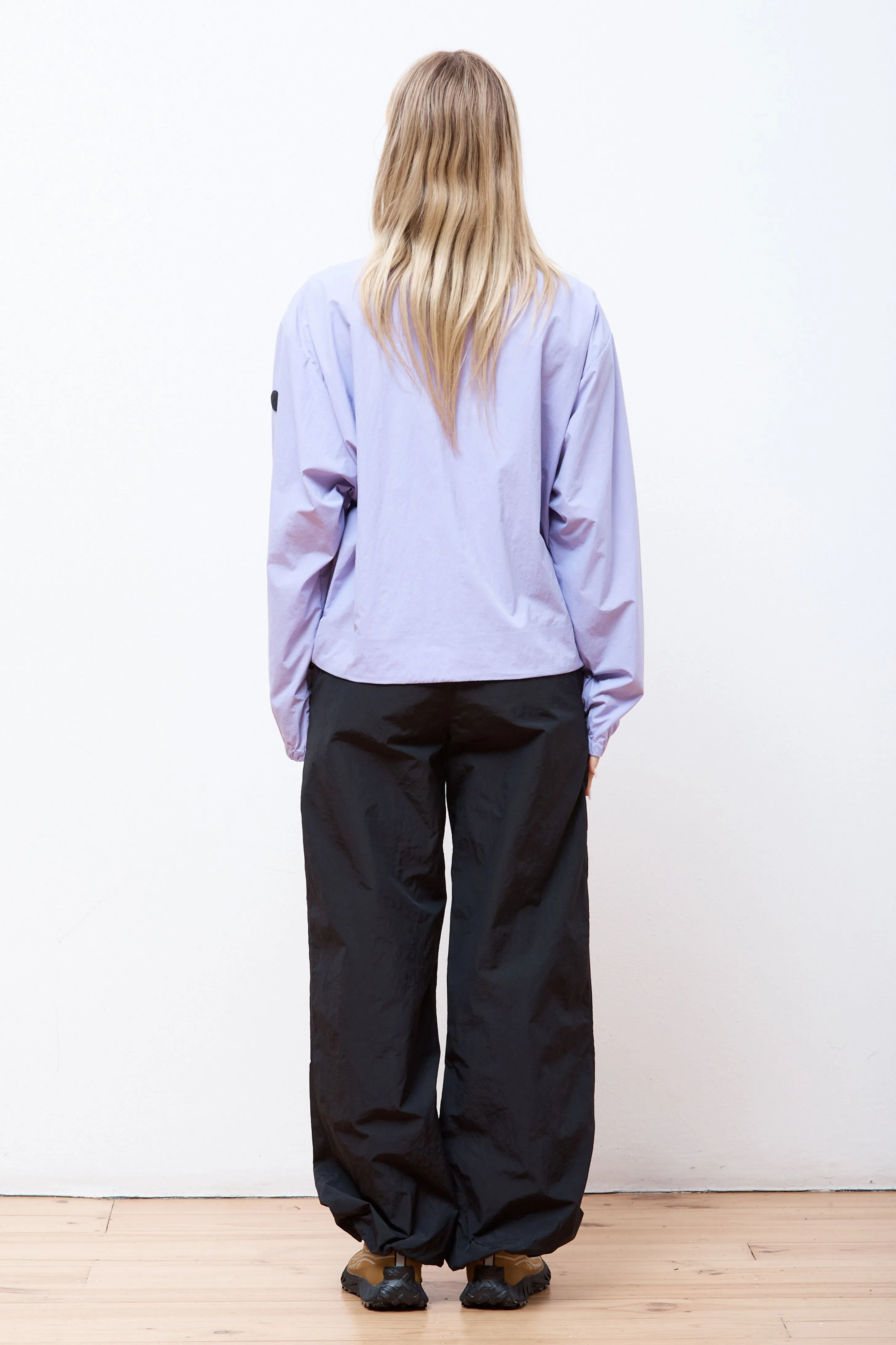 Cropped Recycled DWR Jacket Lilac