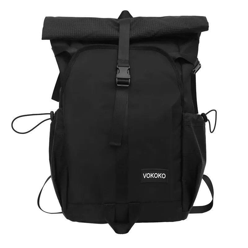 Cross-Border New Oxford Cloth Backpack Can Be Expanded Large Capacity Waterproof Fashion Trendy Cool Men and Women Couple Handbag