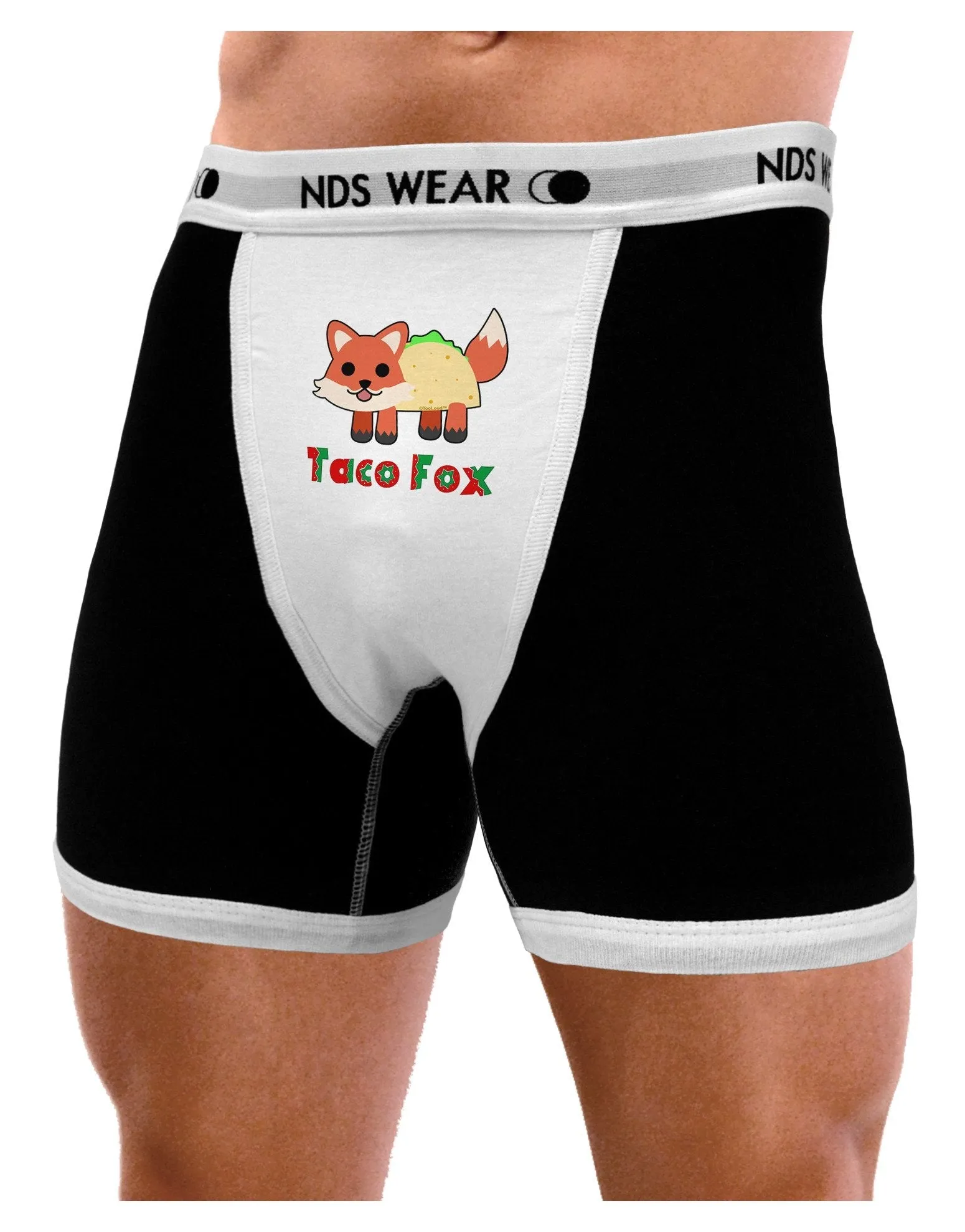 Cute Taco Fox Text Mens Boxer Brief Underwear