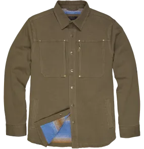 'Dakota Grizzly' Men's Sergei Twill Shirt Jacket - Field