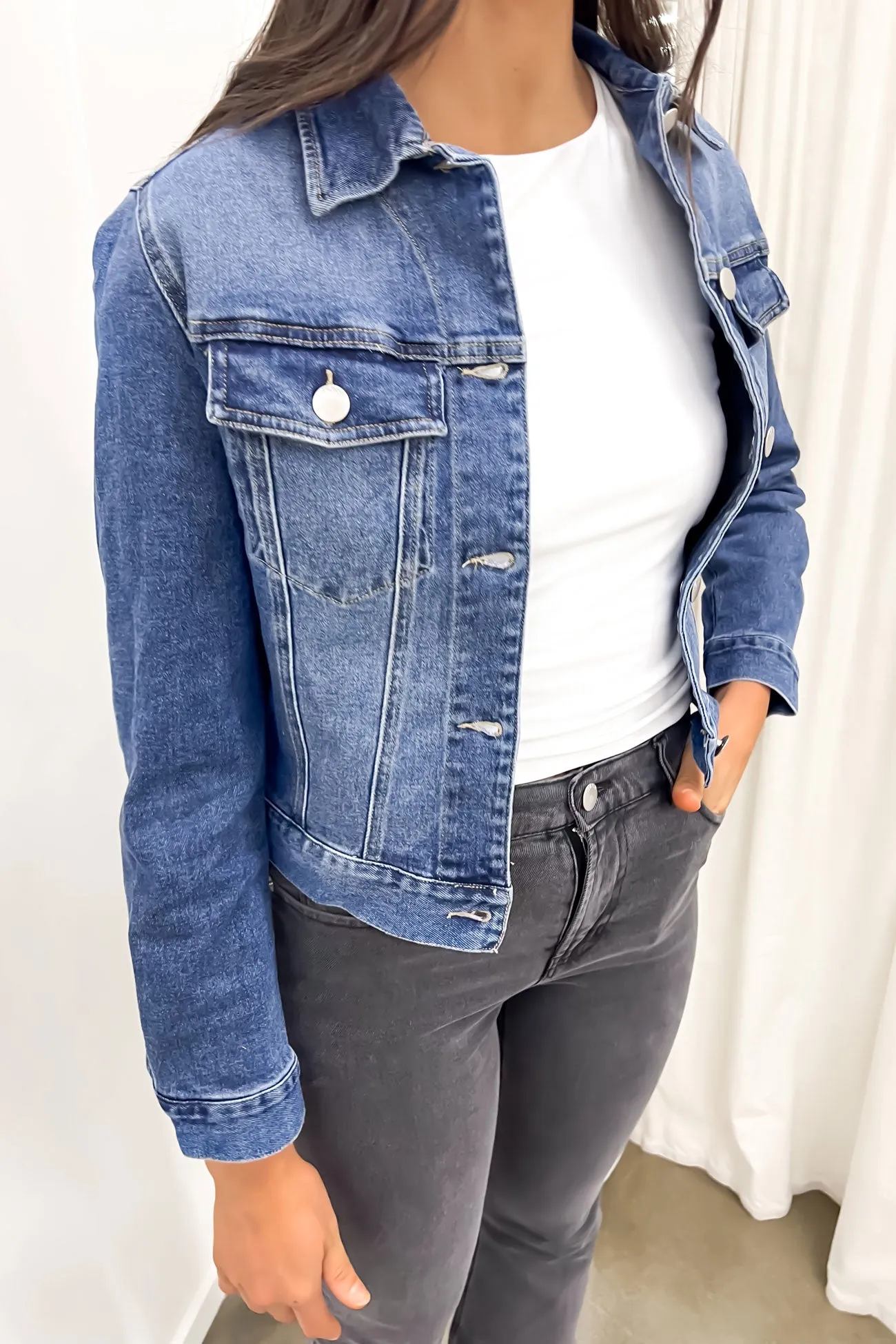 Darcy Denim Jacket 80 Vintage Wash