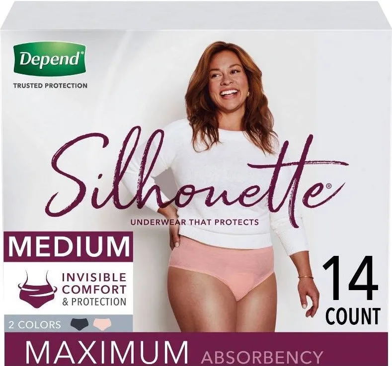 Depend® Silhouette® Incontinence Underwear for Women, Maximum Absorbency