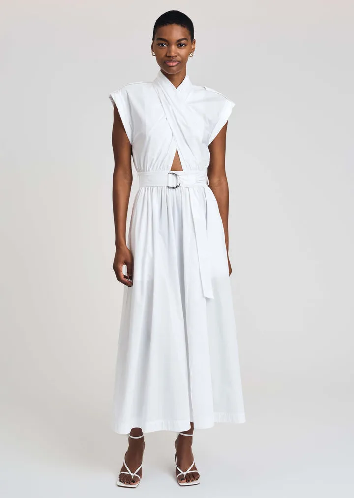 Derek Lam 10 Crosby - Celeste Wrap Dress in White