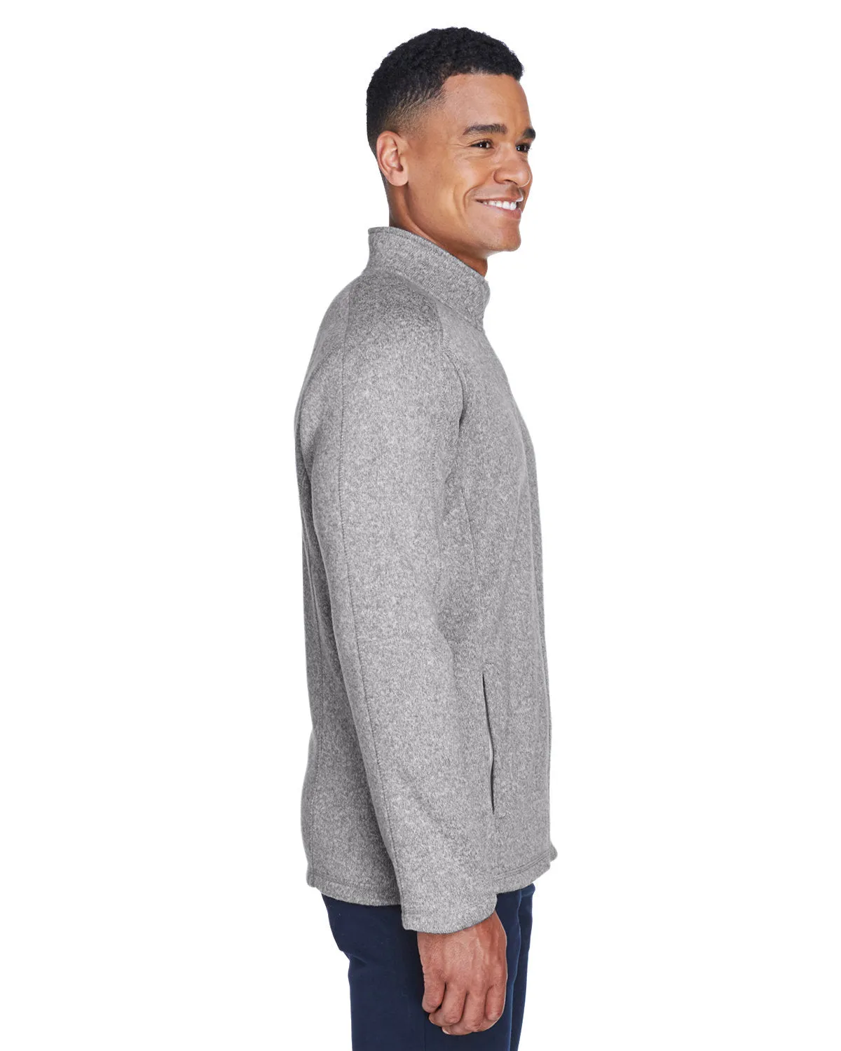 Devon & Jones Men's Bristol Full-Zip Sweater Fleece Jacket