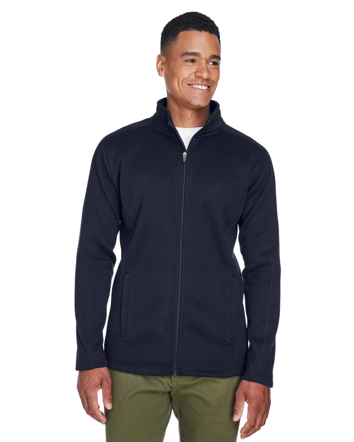 Devon & Jones Men's Bristol Full-Zip Sweater Fleece Jacket