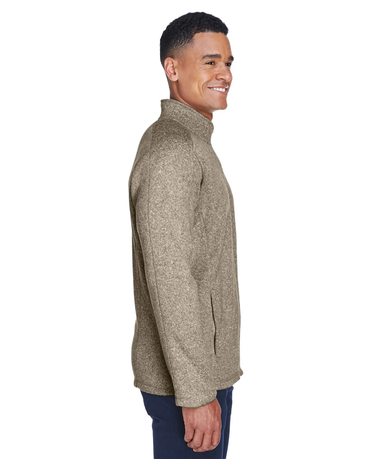 Devon & Jones Men's Bristol Full-Zip Sweater Fleece Jacket