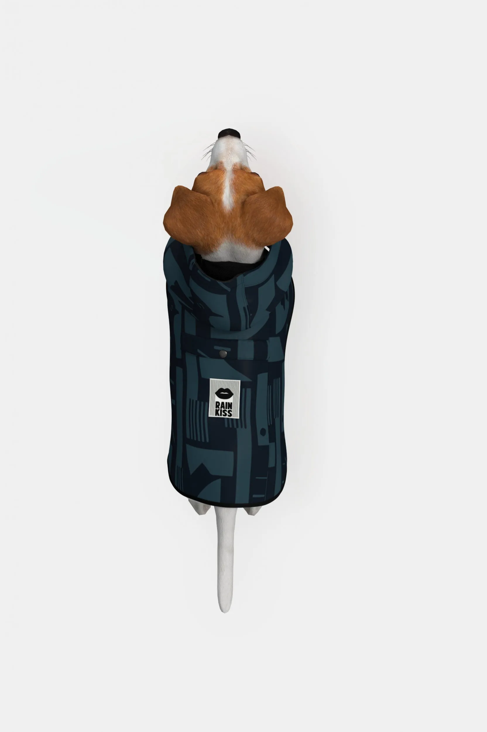 Dog Rain Poncho Back to Black