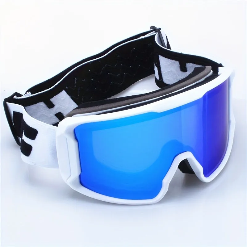 Double Lens Layers Anti-Fog Ski Goggles, Over Glasses Ski Glasses for Snow Snowboard